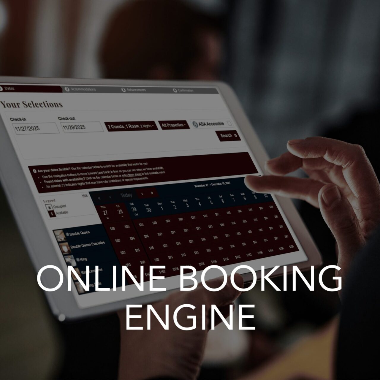ONLINE BOOKING ENGINE - Feature Set rezStream PMS