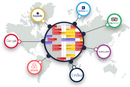 OTA connections setup in rezStream Cloud showing integration with platforms like VRBO to expand booking reach.