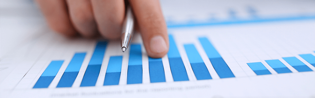 Image of a chart on a revenue report.